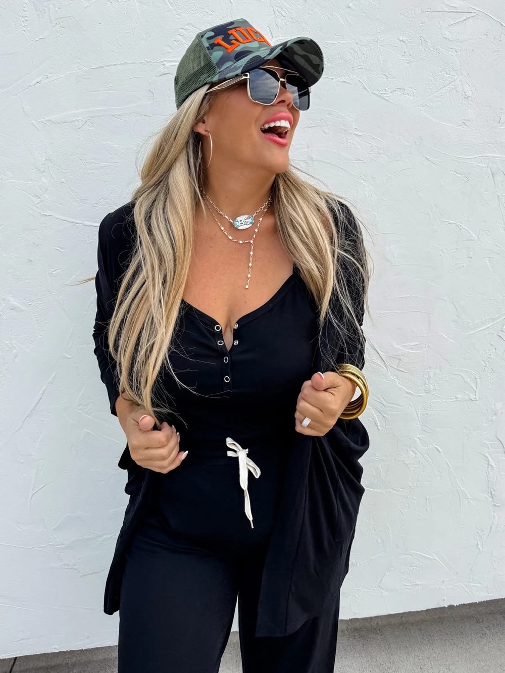 2 piece jumpsuit/cardigan set